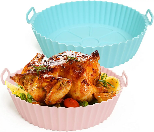 ๐ง Pack of 2 Silicone Air Fryer Trays Reusable