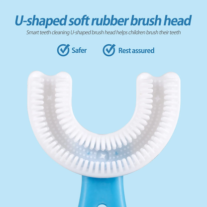 Baby Toothbrush Children's Teeth Cleaning Brush Kids U-Shaped Toothbrush