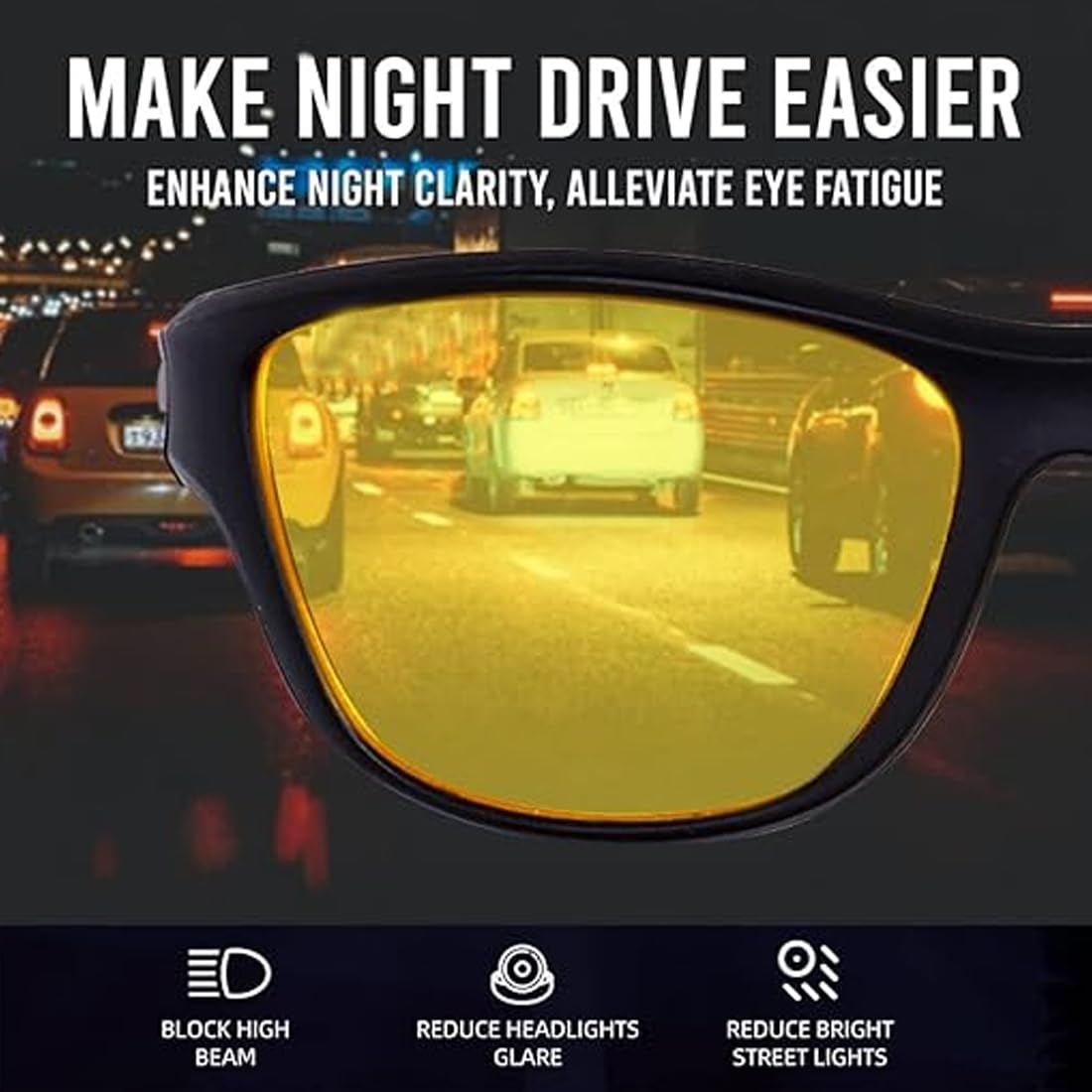 DIVERSE DEPOT™ -Night Vision Anti-Glare Driving Glasses
