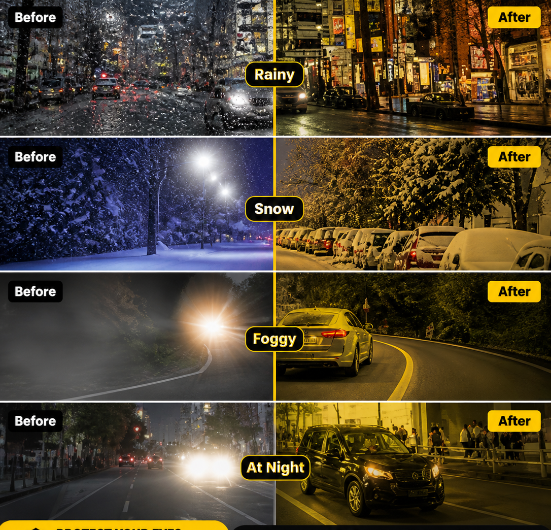 DIVERSE DEPOT™ -Night Vision Anti-Glare Driving Glasses