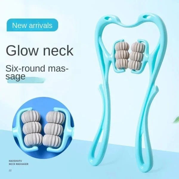 6 Wheel Pressure Point Neck Massager Random Color - My Store