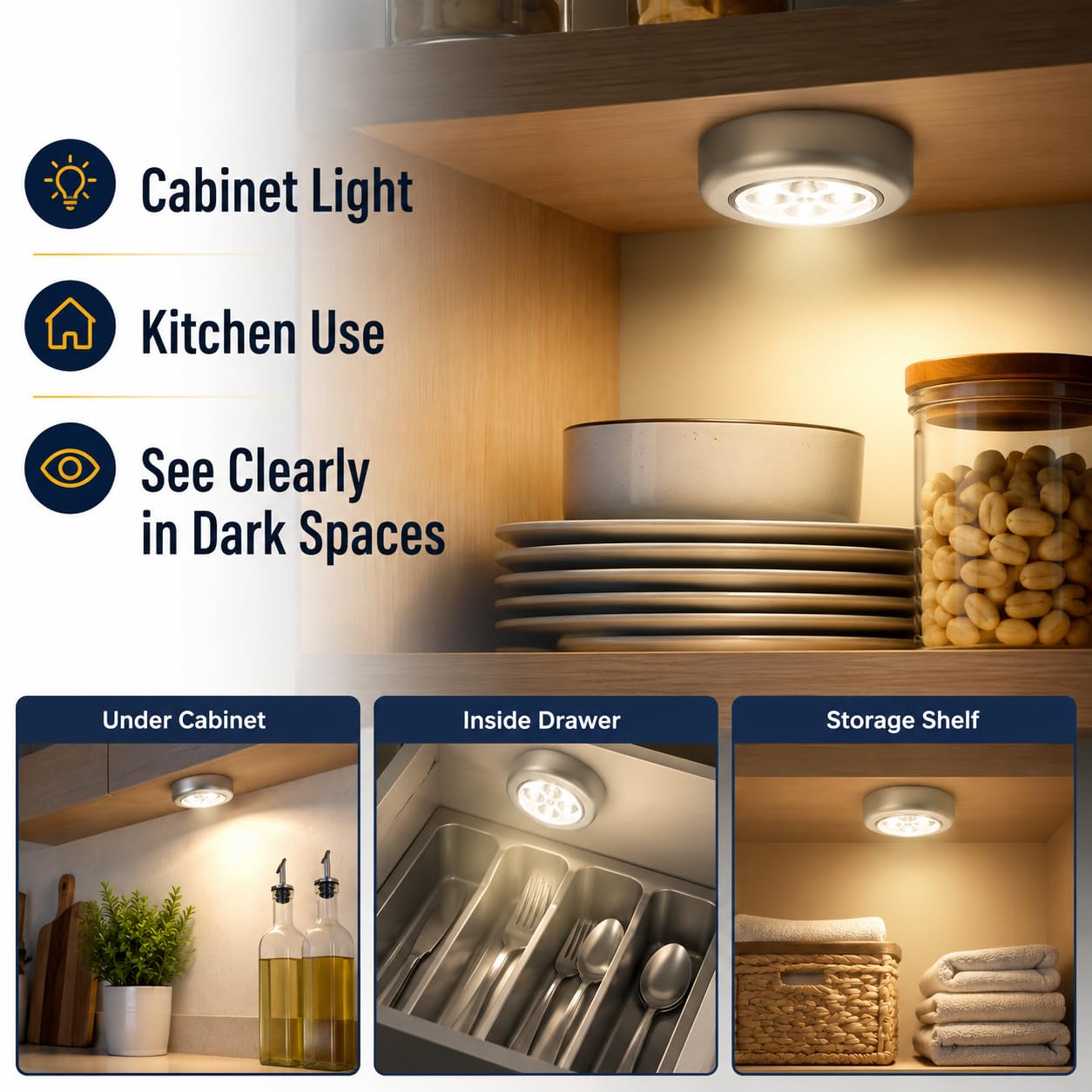 💡 LED Battery Powered Wireless Touch Lamp ⭐