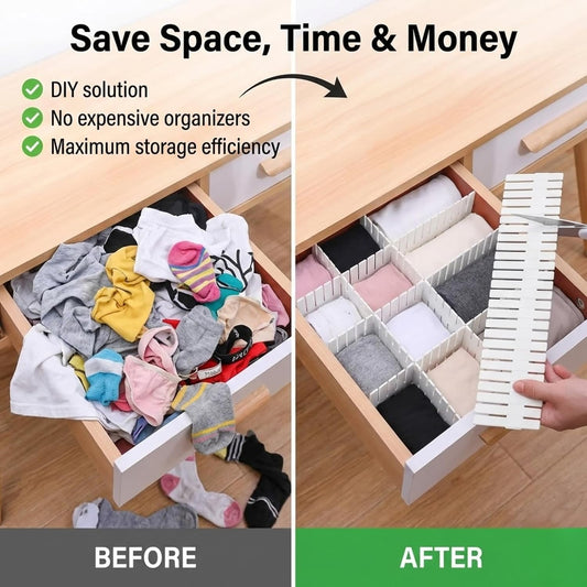📦 Drawer Organizer Dividers – Customizable Storage Grid