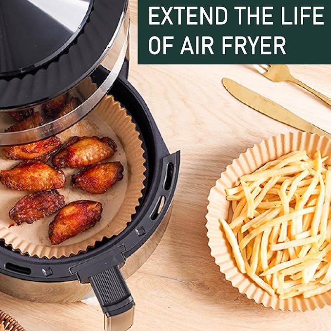 Non-Stick Air Fryer Paper – 50 pcs, Mess-Free & Heat Resistant