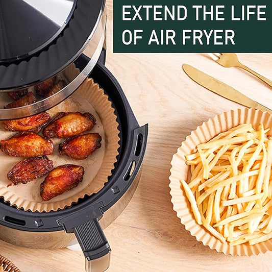 Non-Stick Air Fryer Paper – 50 pcs, Mess-Free & Heat Resistant