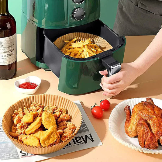 Non-Stick Air Fryer Paper – 50 pcs, Mess-Free & Heat Resistant