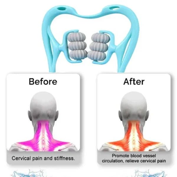 6 Wheel Pressure Point Neck Massager Random Color - My Store