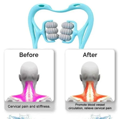 6 Wheel Pressure Point Neck Massager Random Color - My Store